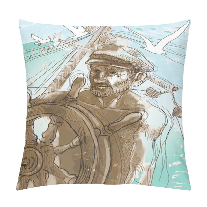 Personality  Captain Pillow Covers