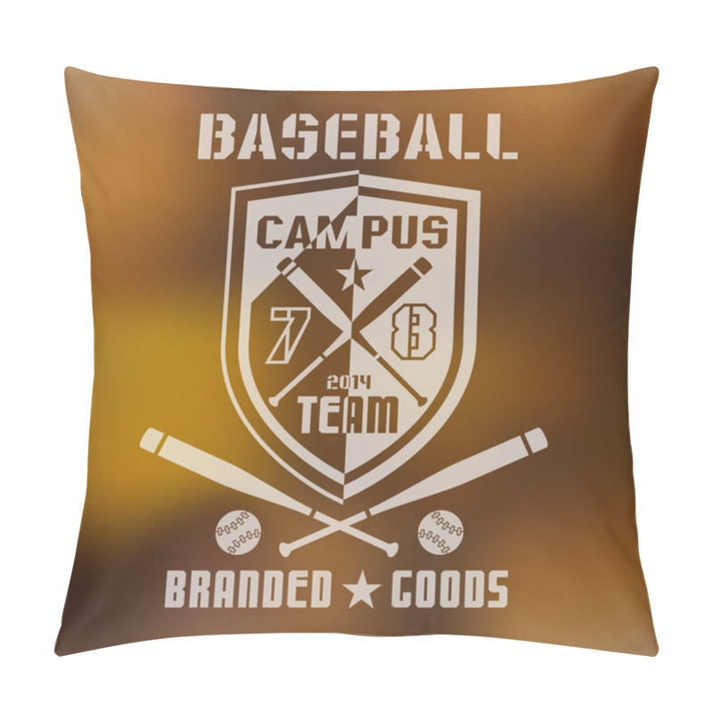 Personality  Baseball Sport Emblem 1 Pillow Covers