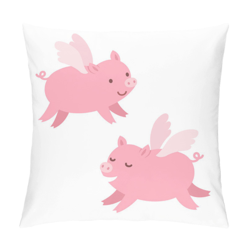 Personality  Cute Flying Pigs Pillow Covers