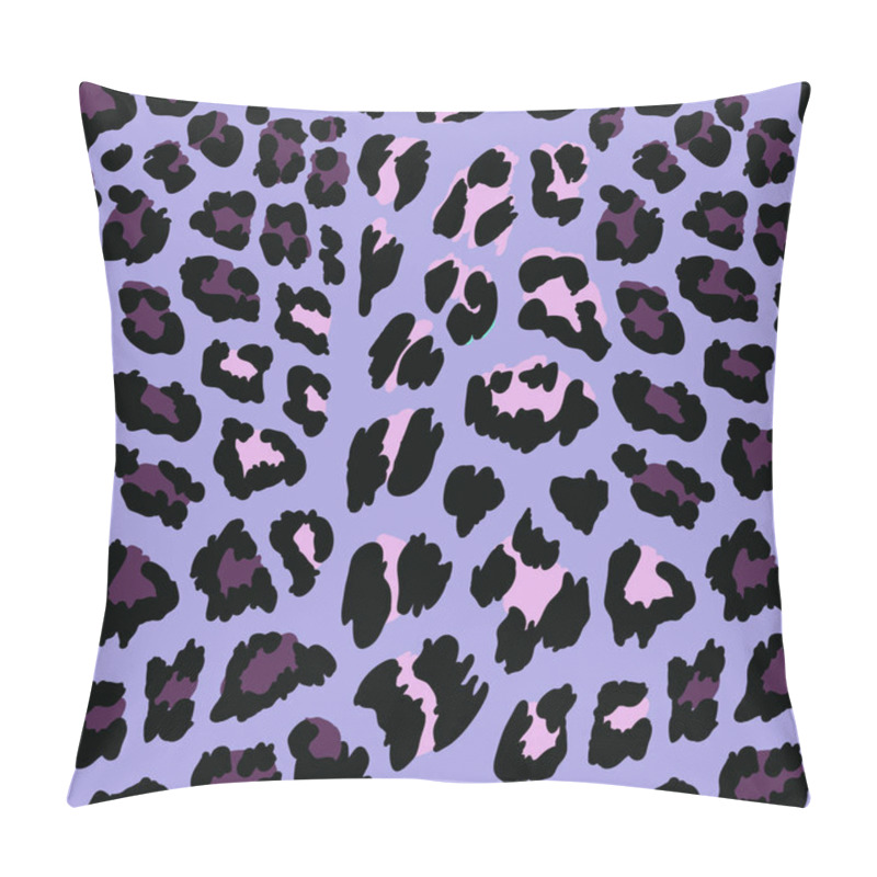 Personality  A Pattern Of Leopard Spots On A Purple Background Pillow Covers