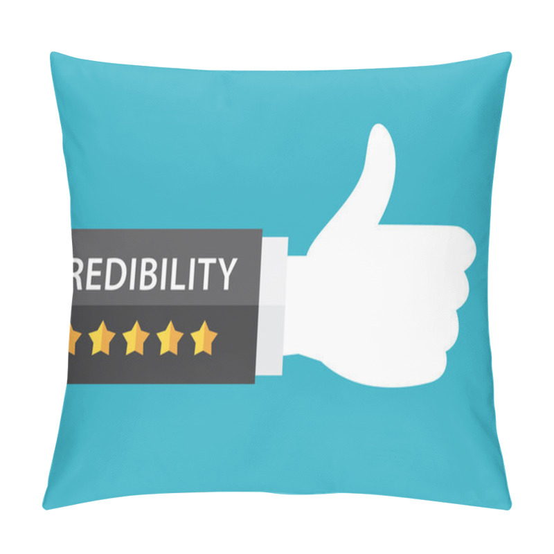 Personality  Credibility Concept  Background Pillow Covers