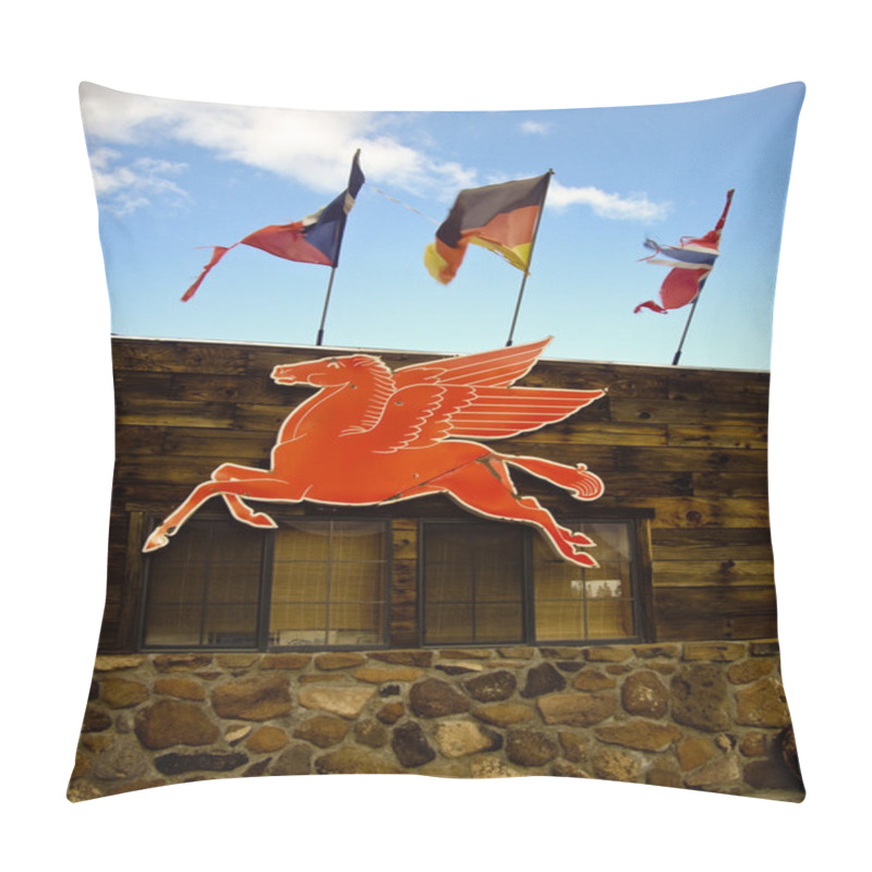 Personality  Red Flying Horse Sign Pillow Covers