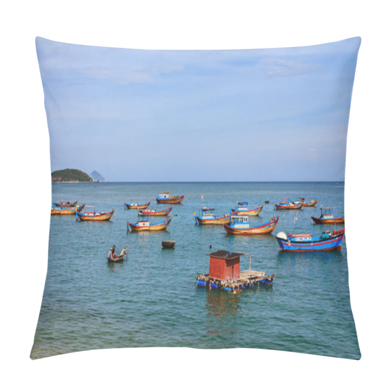 Personality  A Dock In Nha Trang Beach, Vietnam. Nha Trang Is Well Known For Its Beaches And Scuba Diving And Has Developed Into A Destination For International Tourists. Pillow Covers