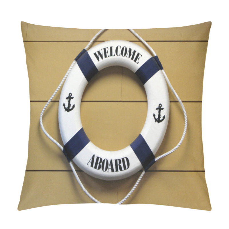 Personality  Life Ring - Cook Strait, New Zealand Pillow Covers