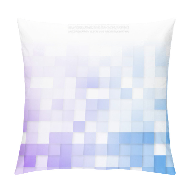 Personality  Vector Abstract Geometric Shape From Gray Cubes.  Pillow Covers