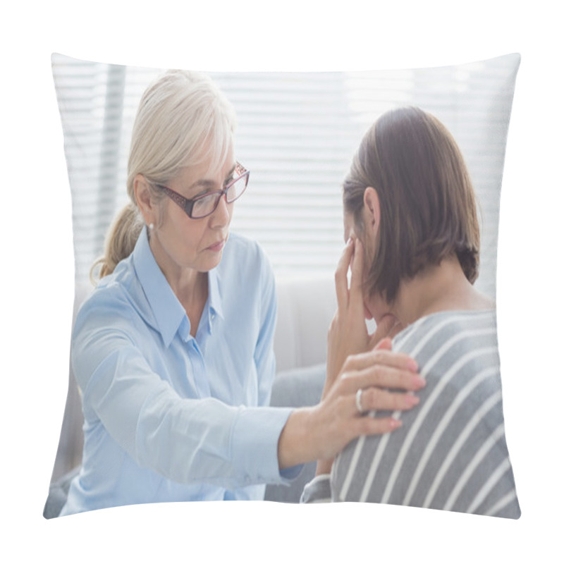 Personality  Therapist Comforting Patient Pillow Covers