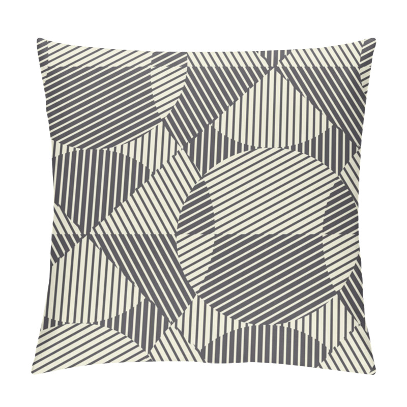 Personality  Striped Modern Geometric Seamless Pattern.  Pillow Covers