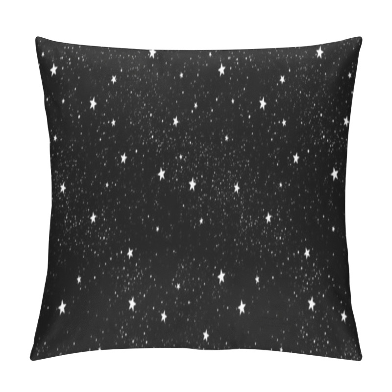 Personality  Seamless Pattern With Stars. Hand Drawn Stars Texture. Night Starry Sky. Pillow Covers