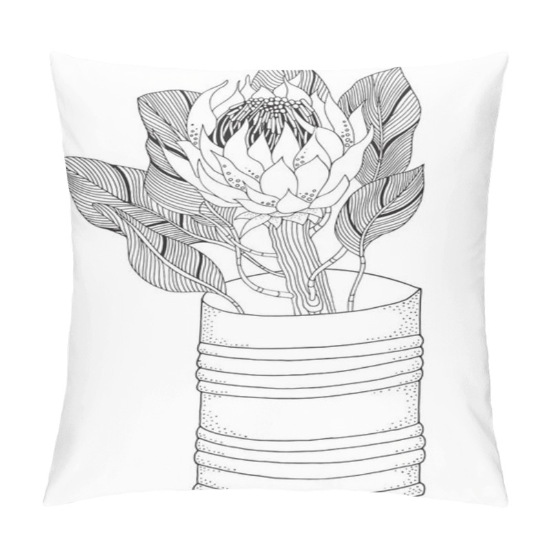 Personality  Protea Flower Art Pillow Covers