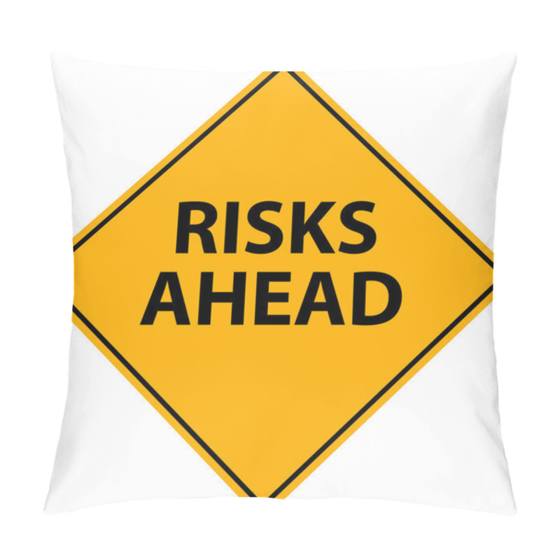 Personality  Risks Ahead Vector Pillow Covers