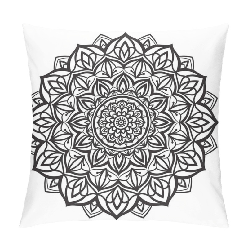 Personality  Mandala Abstract Flower Vector Design Element Pillow Covers