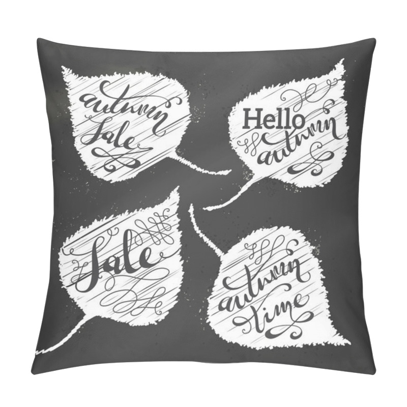 Personality  Chalk Autumn Lettering Pillow Covers