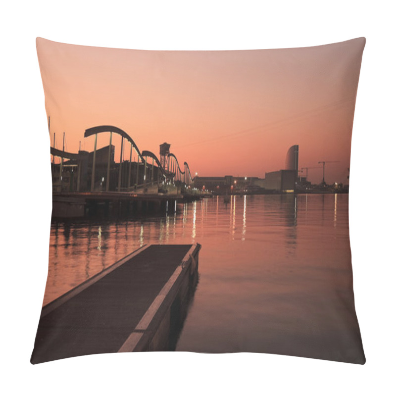 Personality  Sunrise Over Port Vell , Barcelona Pillow Covers