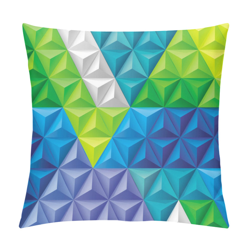 Personality  Triangles And Pyramids Background Pillow Covers