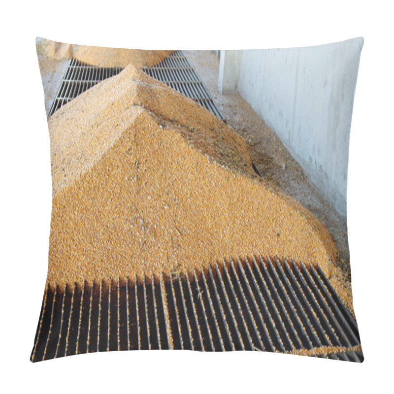 Personality  Corn Unloading Into The Grain Elevator Pillow Covers