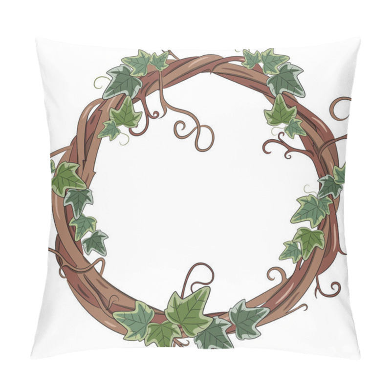 Personality  Vine Wreath Entwined With Ivy Pillow Covers