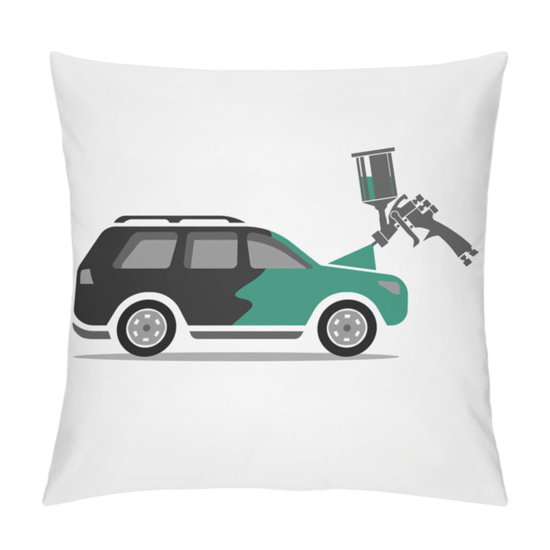 Personality  Spray Gun Image Pillow Covers