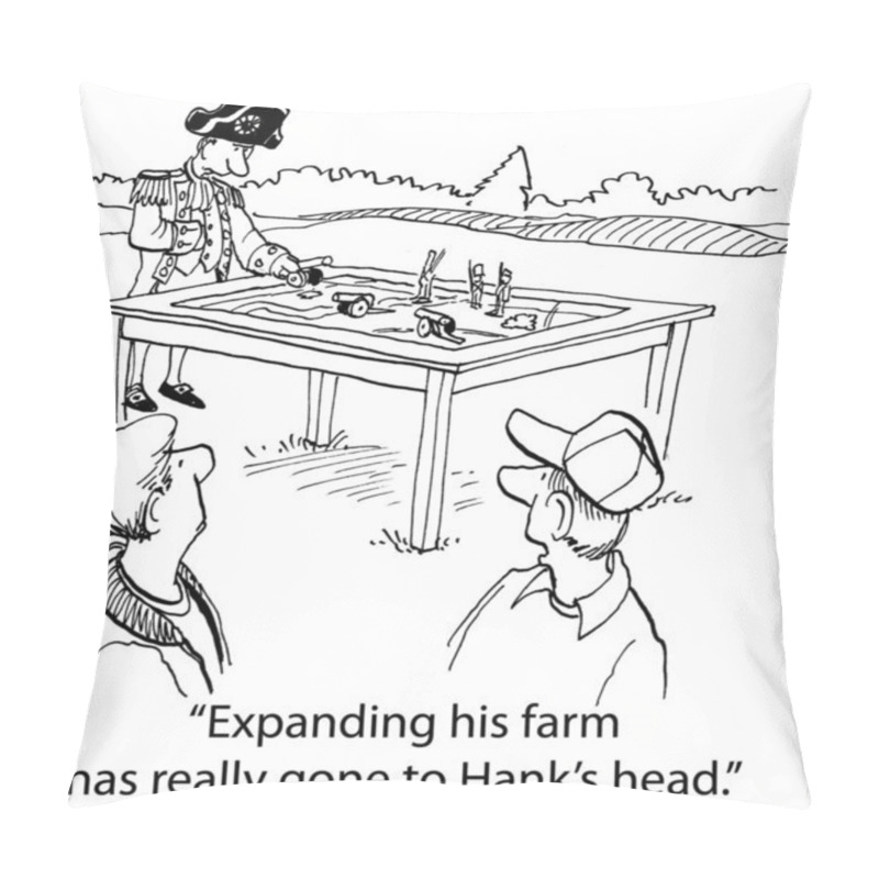 Personality  Two Farmers Are Talking About A Third Farmer Pillow Covers