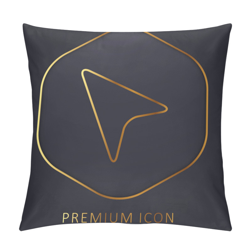 Personality  Black Pointer Golden Line Premium Logo Or Icon Pillow Covers