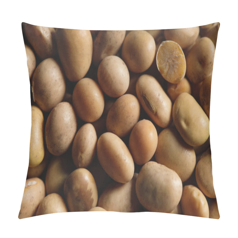 Personality  Close Up Of Soybean As Textured Background With Copy Space Pillow Covers