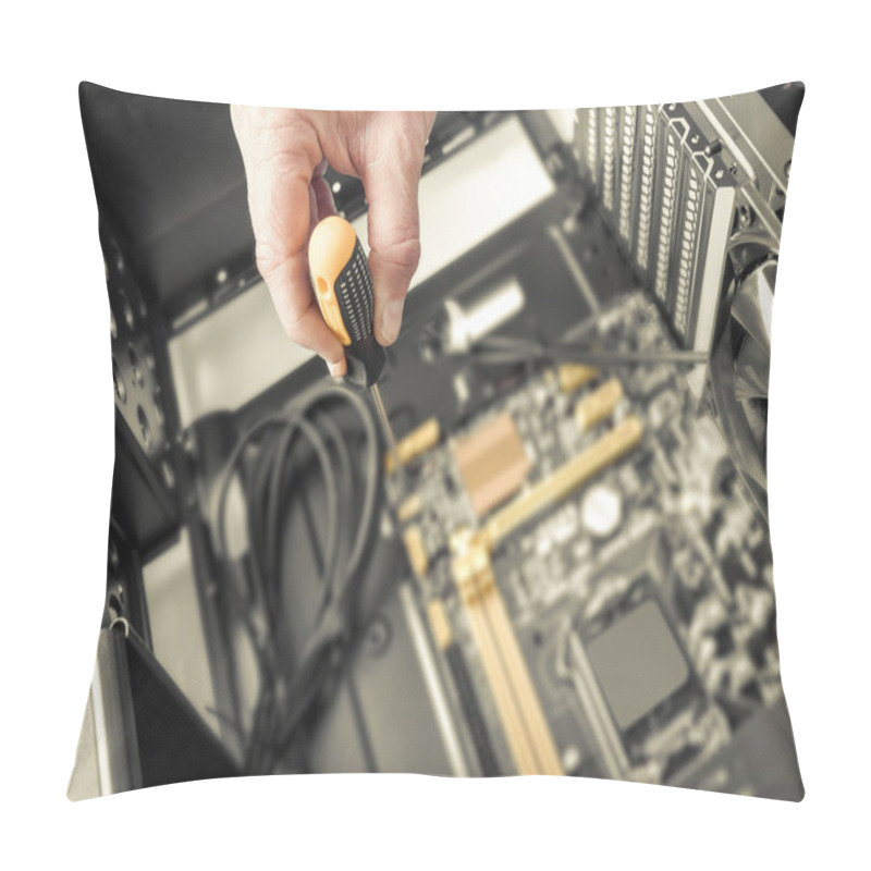 Personality  Inside Of The Personal Computer. Pillow Covers