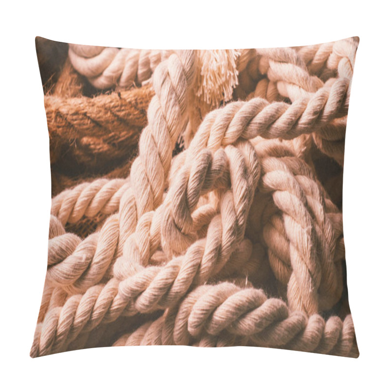 Personality  Strong Ropes Background, Close Up  Pillow Covers