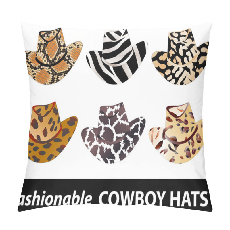 Personality  Cowboy Hats Pillow Covers