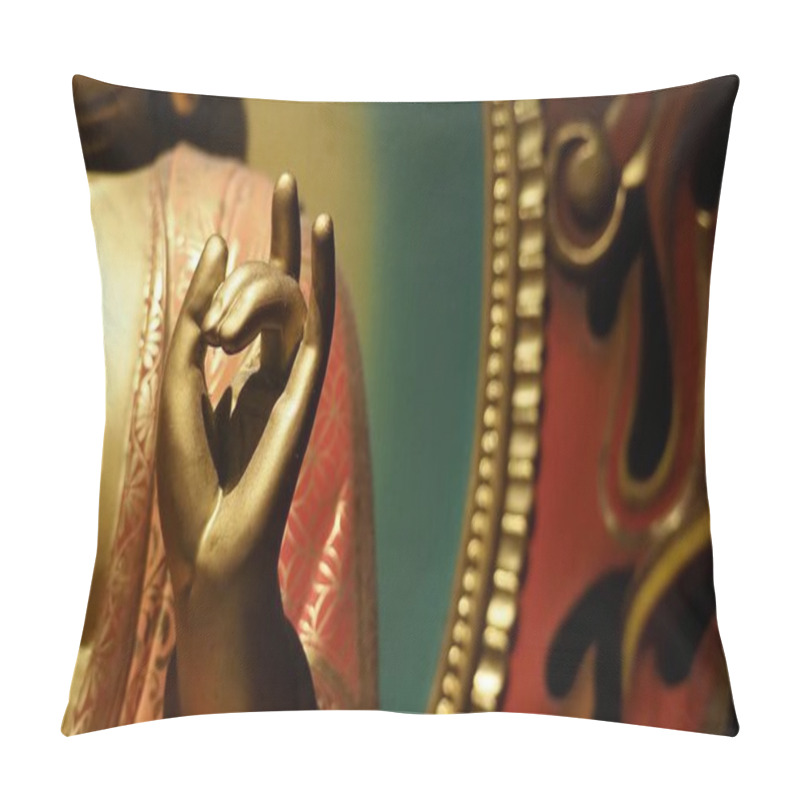 Personality  Buddha Statue. Buddhist Sculpture. Images Of Chinese Buddha In Singapore Temple. Buddha Tooth Relic Temple China Town Which Has Statue Of Cintamanicakra Acala Manjushri Maitreya And Samantabhadra. Pillow Covers