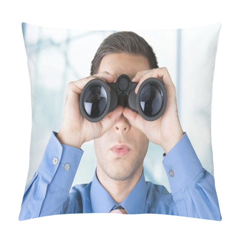 Personality  BinocularsMarketing, Business, Men. Pillow Covers