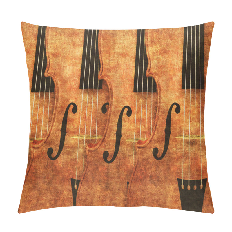 Personality  Violins In A Row Pillow Covers