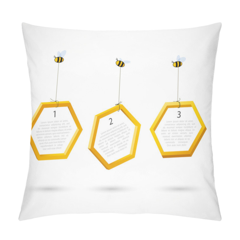 Personality  Three Bees Carry Honeycombs Pillow Covers