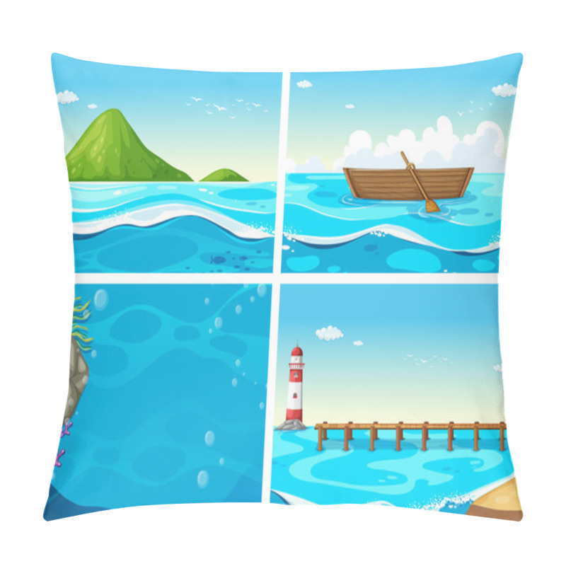 Personality  Ocean Pillow Covers