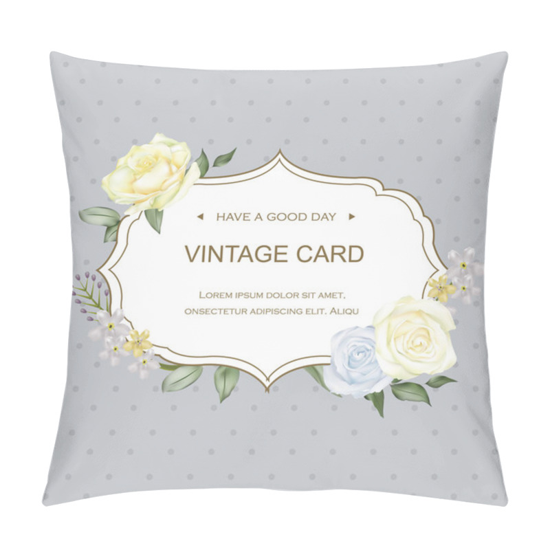 Personality  Elegant Greeting Card Template Pillow Covers