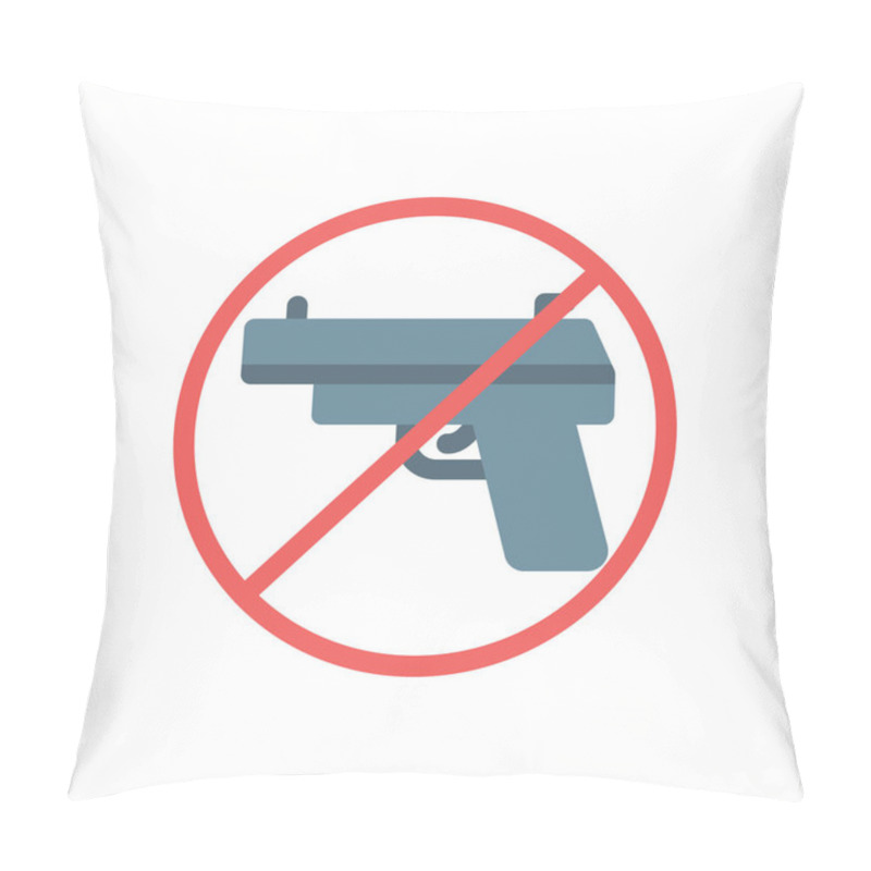 Personality  No Gun Vector Illustration On A Transparent Background.Premium Quality Symbols.Stroke Icon For Concept And Graphic Design. Pillow Covers