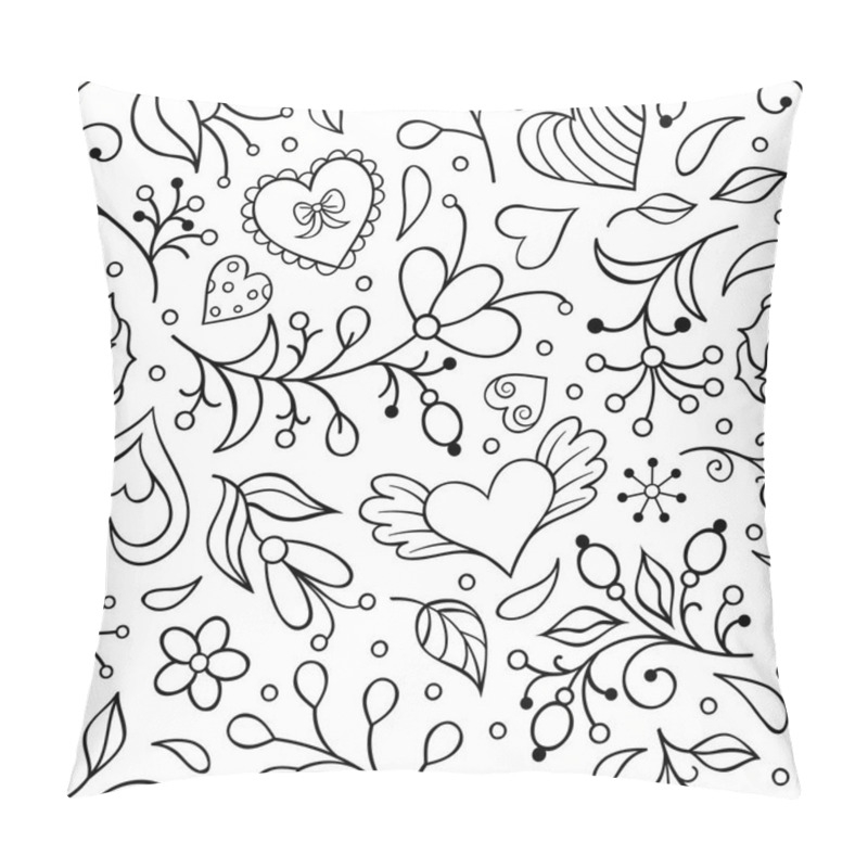 Personality  Floral Seamless Pattern Pillow Covers