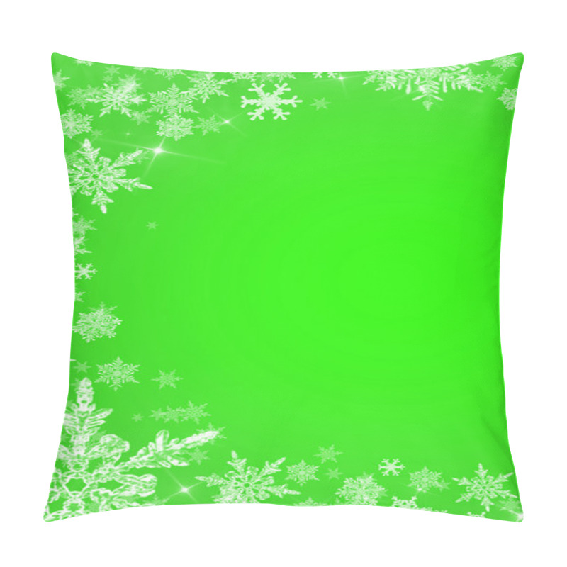 Personality  Green Christmas Background Pillow Covers