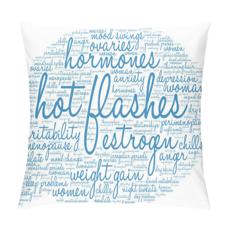 Personality  Hot Flashes Word Cloud Pillow Covers