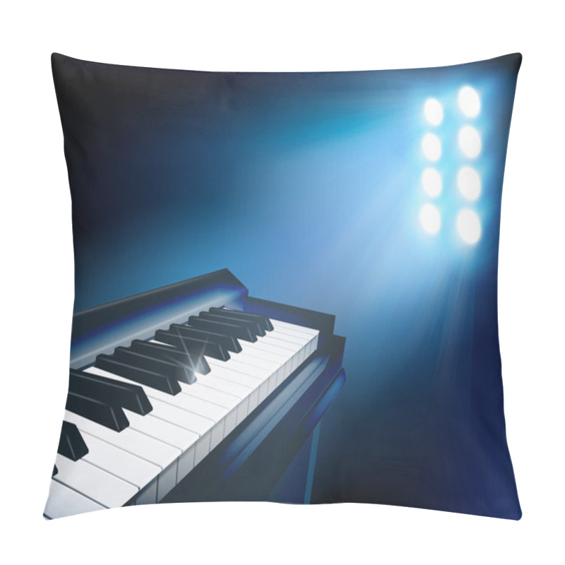 Personality  Piano. Vector Illustration. Pillow Covers