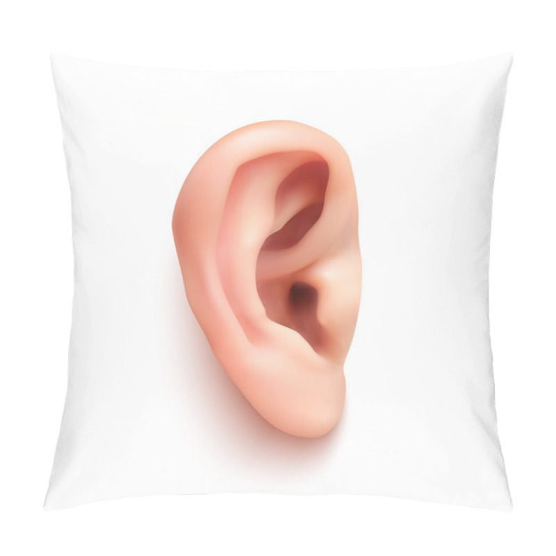 Personality  Realistic Ear. Pillow Covers