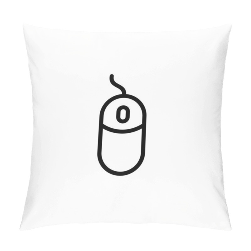 Personality  Mouse Icon Logo Design. Click Sign And Symbol. Pointer Icon Vector. Pillow Covers