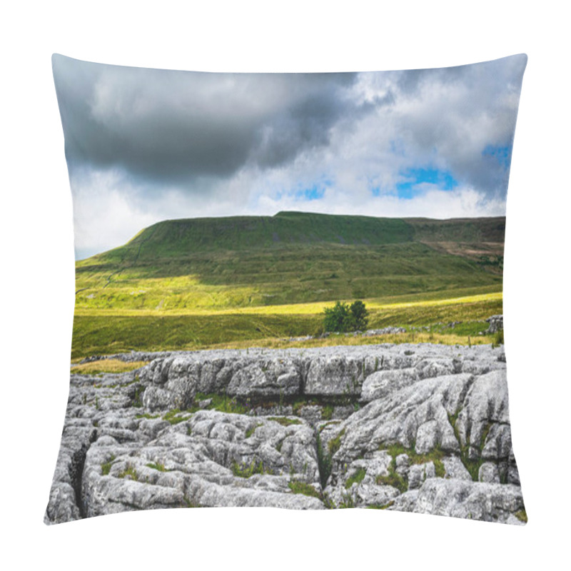 Personality  Limestone Pavement. Yorkshire Dales National Park Pillow Covers