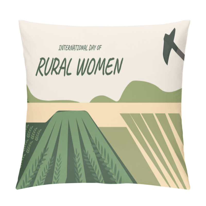 Personality  International Day Of Rural Women Design Templet Pillow Covers