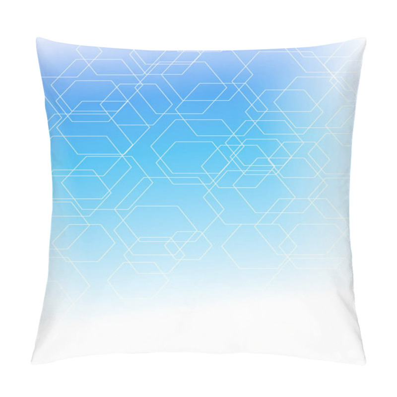 Personality  Soft Vector Background With Hexagons Silhouettes Pillow Covers