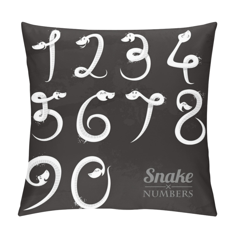 Personality  Cartoon Snakes Numbers Pillow Covers