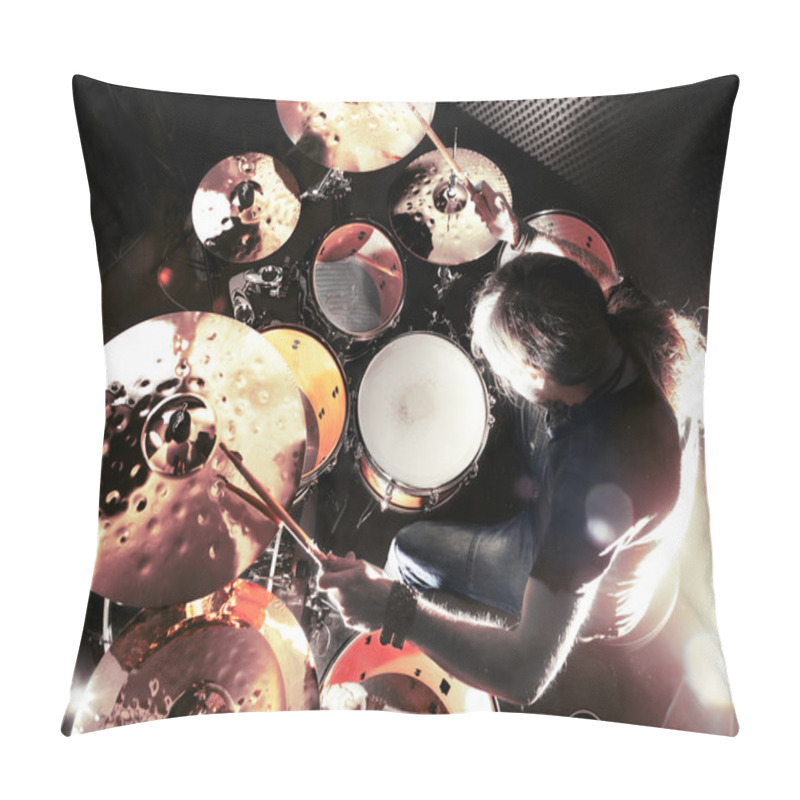 Personality  Live Music And Drummer.Music Instrument Pillow Covers