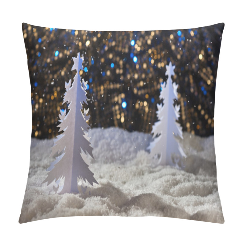 Personality  Paper Cut Christmas Tree Pillow Covers