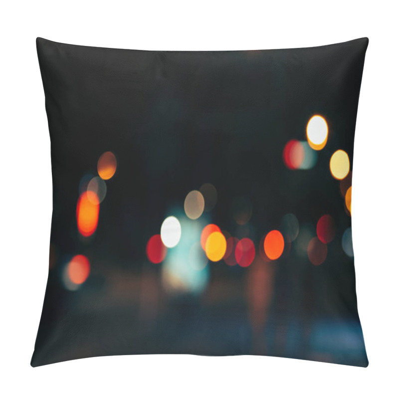 Personality  Night City Lights In Bokeh Style Background Pillow Covers