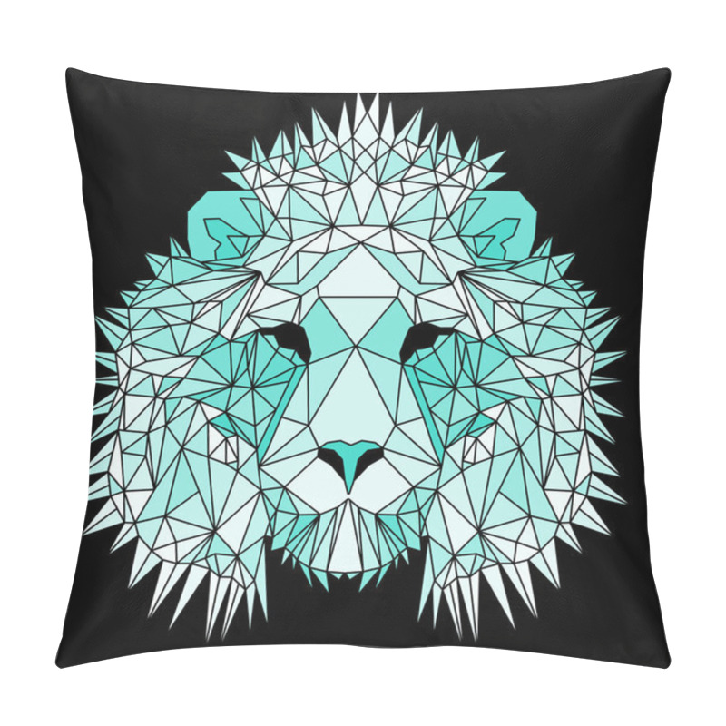 Personality  Beautiful Geometric Lion Pillow Covers