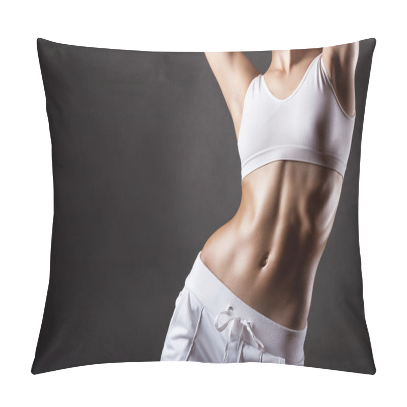 Personality  Young Athletic Woman Pillow Covers