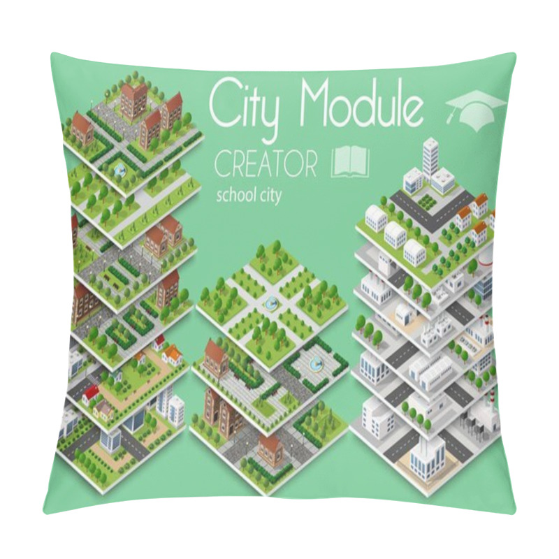 Personality  City Module Creator Pillow Covers